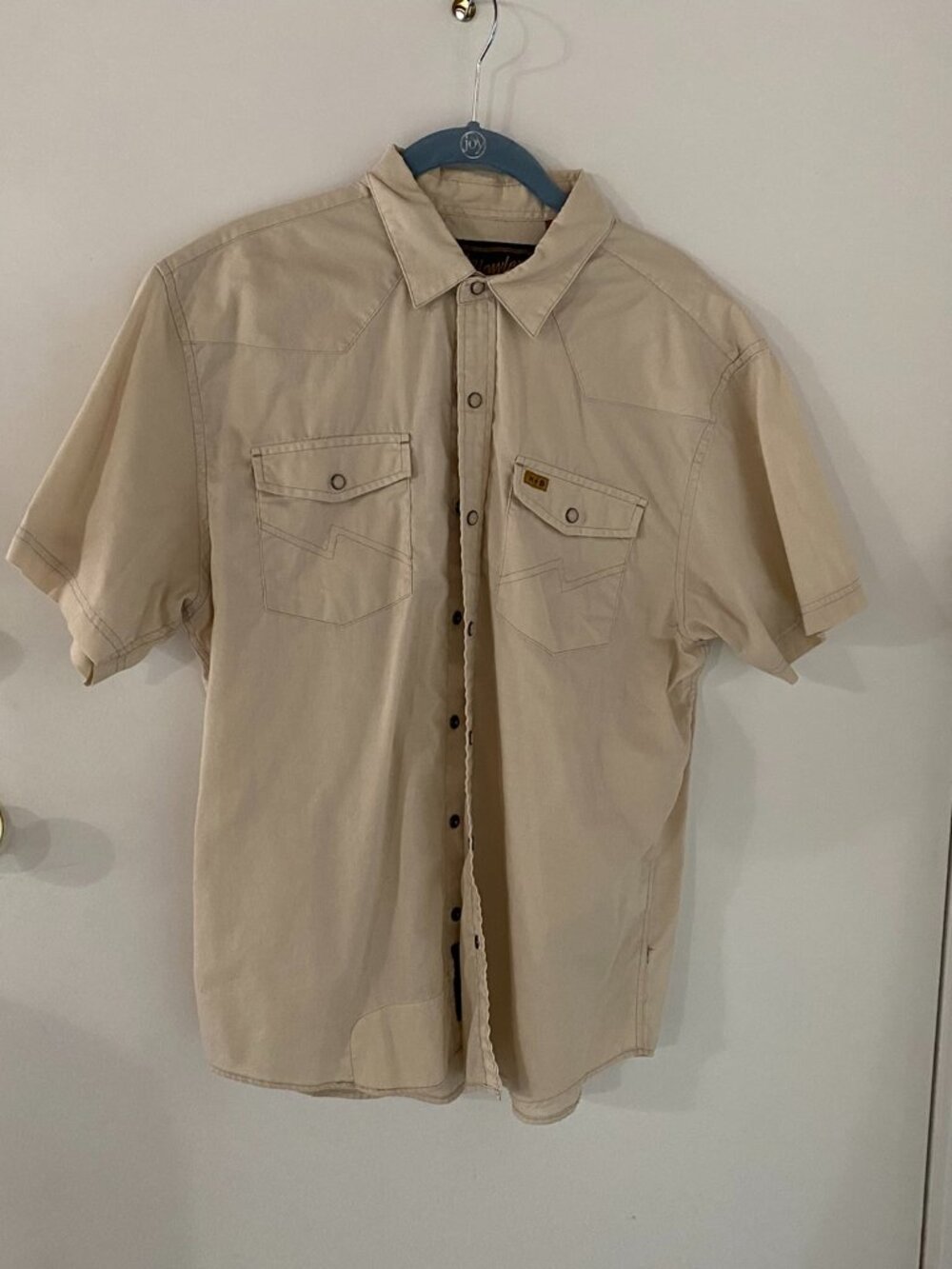 Howler Brothers short-sleeved pearl snap shirt
